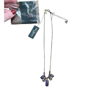 Purple Necklace and Earrings Jewelry Set